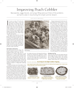 Improving Peach Cobbler