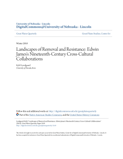 Landscapes of Removal and Resistance