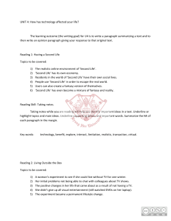 UNIT 4: How has technology affected your life?