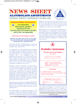 Oct/Nov 2016 News Sheet