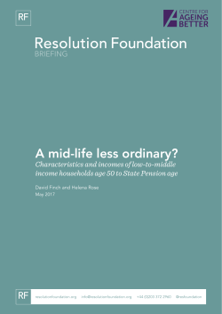 A mid-life less ordinary?