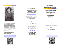 Book Club Discussion Guide Their Eyes Were Watching God by