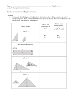 Lesson 9: Scaling Principle for Volumes Object