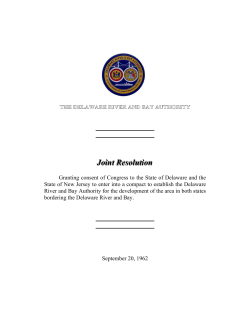 Joint Resolution - Delaware River and Bay Authority