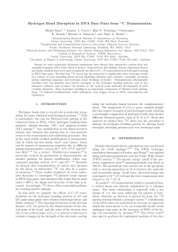 Hydrogen Bond Disruption in DNA Base Pairs from