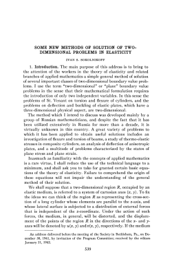 SOME NEW METHODS OF SOLUTION OF TWO