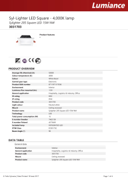 Sylighter 205 Square LED 15W NW