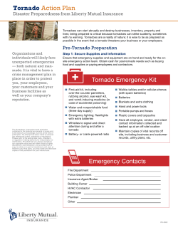 Tornado Action Plan - Liberty Mutual Business Insurance