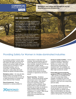 Providing Safety for Women in Male