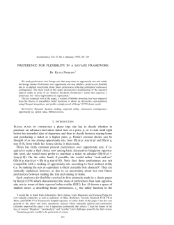 Preference for Flexibility in a Savage Framework