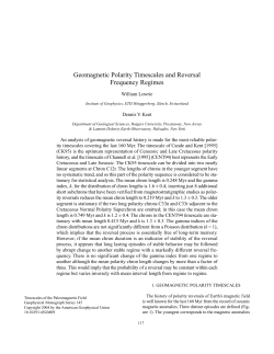 Geomagnetic Polarity Timescales and Reversal Frequency