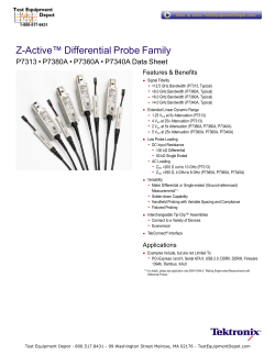Z-Active&trade; Differential Probe Family - P7313