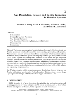 Gas Dissolution, Release, and Bubble Formation in