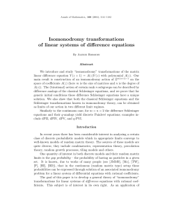 Isomonodromy transformations of linear systems of difference