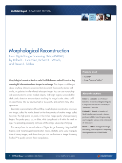 Morphological Reconstruction