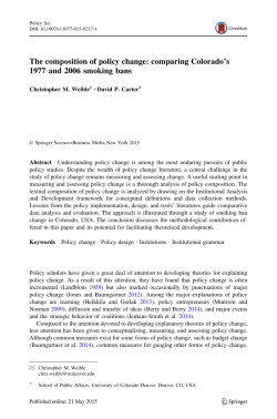The composition of policy change