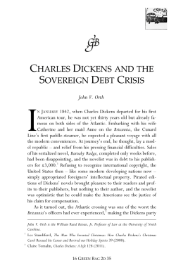 Charles Dickens and the Sovereign Debt Crisis