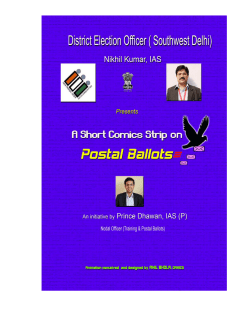 Comics: Postal Ballot - Chief Electoral Officer, Delhi