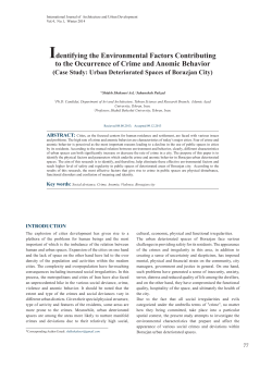 - International Journal of Architecture and Urban