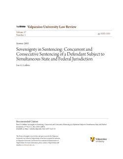 Sovereignty in Sentencing: Concurrent and