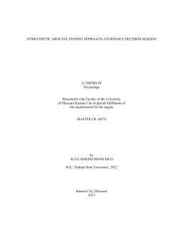 SYMPATHETIC AROUSAL DURING APPROACH