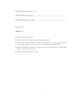 LAST NAME (Please Print): KEY FIRST NAME (Please Print)