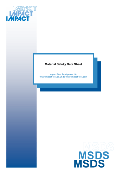 Material Safety Data Sheet