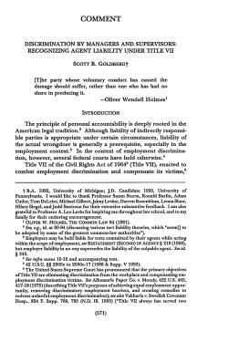 Discrimination by Managers and Supervisors