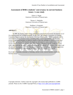 Assessment of BSBA students` conversancy in current