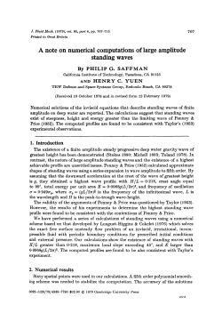 A note on numerical computations of large amplitude standing waves