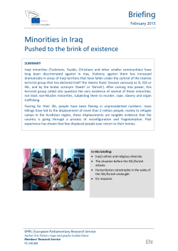 Minorities in Iraq - European Parliament