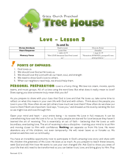 2s and 3s Lesson - Grace Church Kids