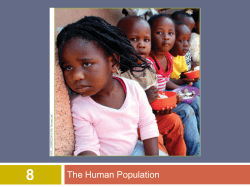 Ch 8 The Human Population of the World