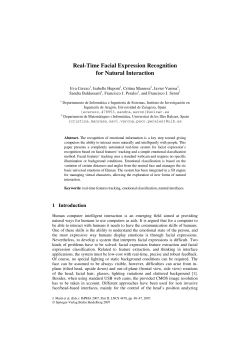 Real-Time Facial Expression Recognition for Natural Interaction