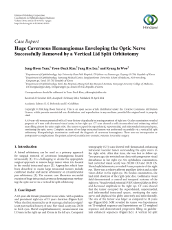 Huge Cavernous Hemangiomas Enveloping the Optic Nerve