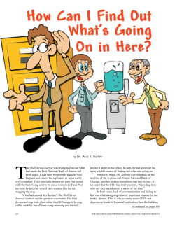 The Wall Street Journal was trying to find out what had made the