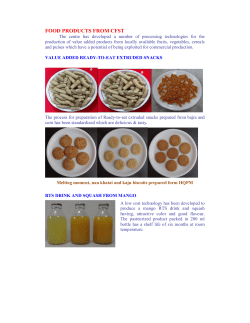 food products from cfst