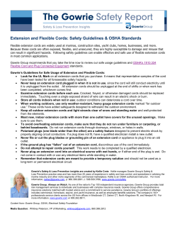 Extension and Flexible Cords: Safety Guidelines