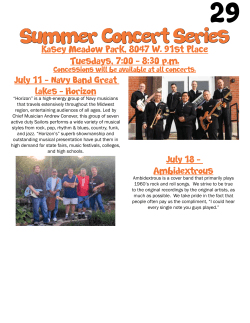 Summer Concert Series - Hickory Hills Park District