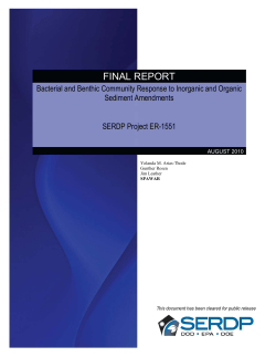 Bacterial and Benthic Community Response to Inorganic - CLU-IN