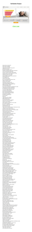 Inclusion Essays