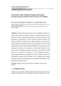 Performance Study of Simple Flooding and Dominant Pruning