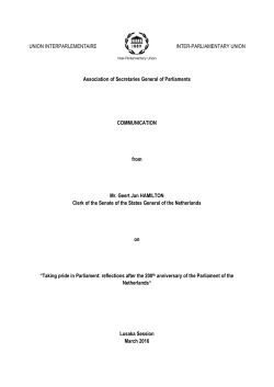 UNION INTERPARLEMENTAIRE INTER