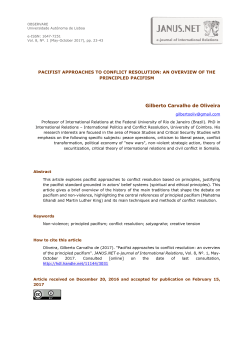 o emprego do instrumento militar na resolu&ccedil;&atilde;o de