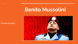 Benito Mussolini