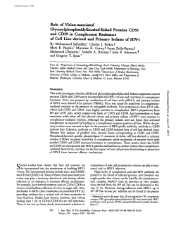Role of Virion-associated Glycosylphosphatidylinositol-linked