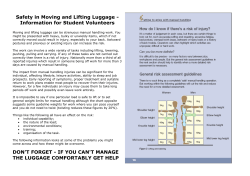 Safety in Moving and Lifting Luggage