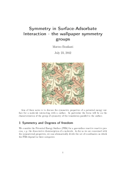 the wallpaper symmetry groups