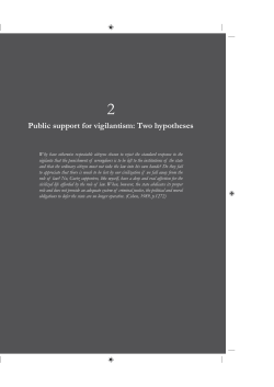 Public support for vigilantism: Two hypotheses