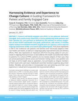 Harnessing Evidence and Experience to Change Culture: A Guiding